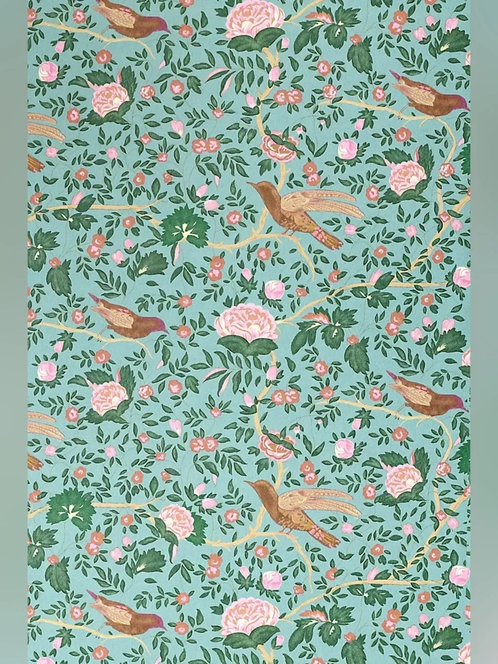 New Anthropologie Home Decor Wren Bird Printed Wallpaper